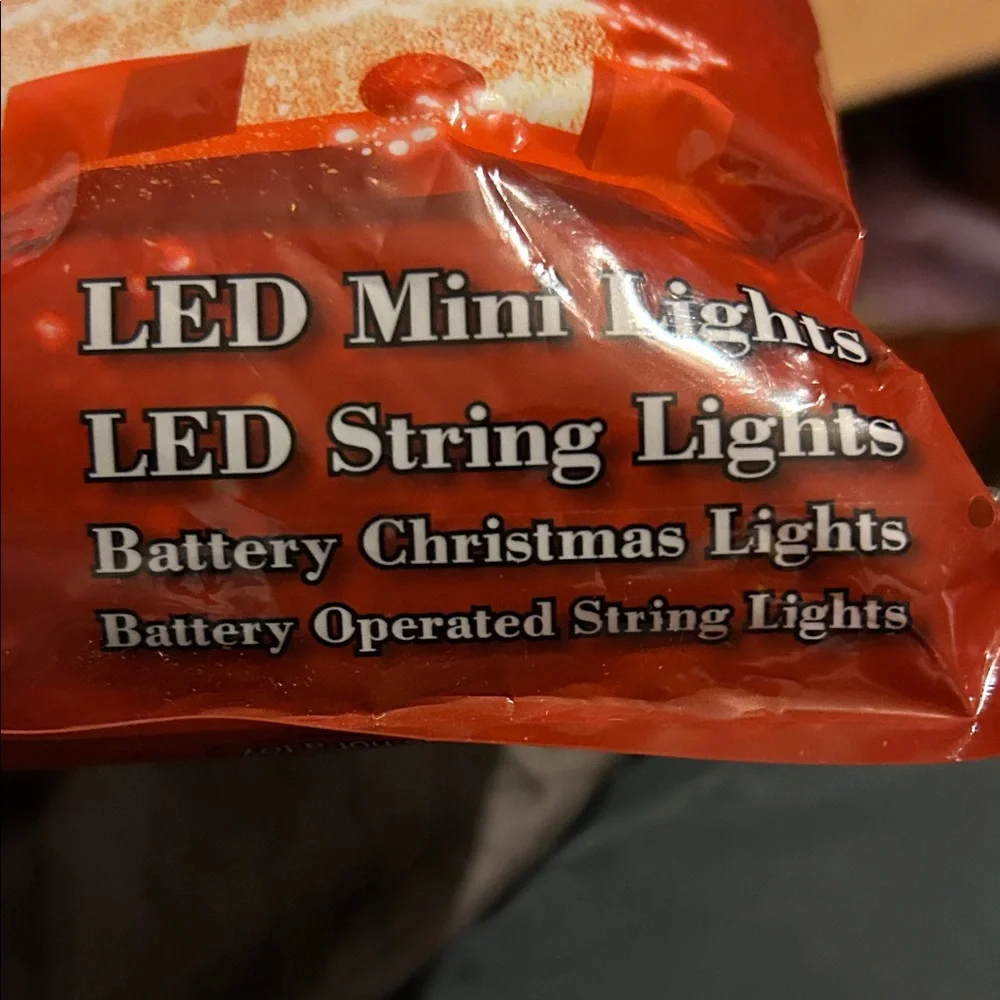 Red LED Mini String Lights